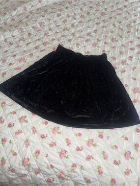 Nanette Lepore Black Velvet Mini Skirt